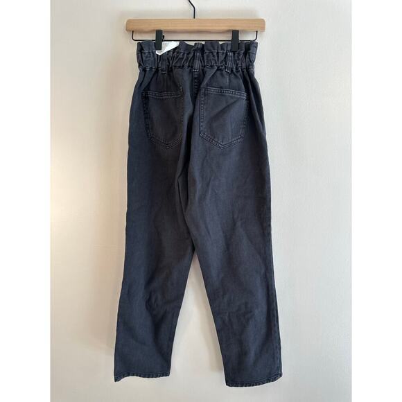 NWT Pacsun Black High Waisted Paperbag Relaxed Fit Mom Normcore Jean Size 24/0 - Picture 3 of 7